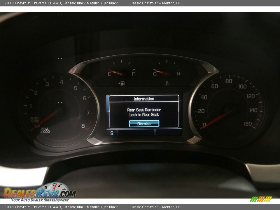 2018 Chevrolet Traverse LT AWD Mosaic Black Metallic / Jet Black Photo #32