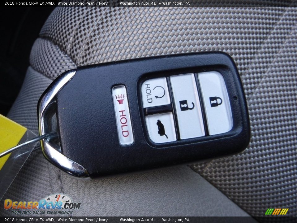 2018 Honda CR-V EX AWD White Diamond Pearl / Ivory Photo #28