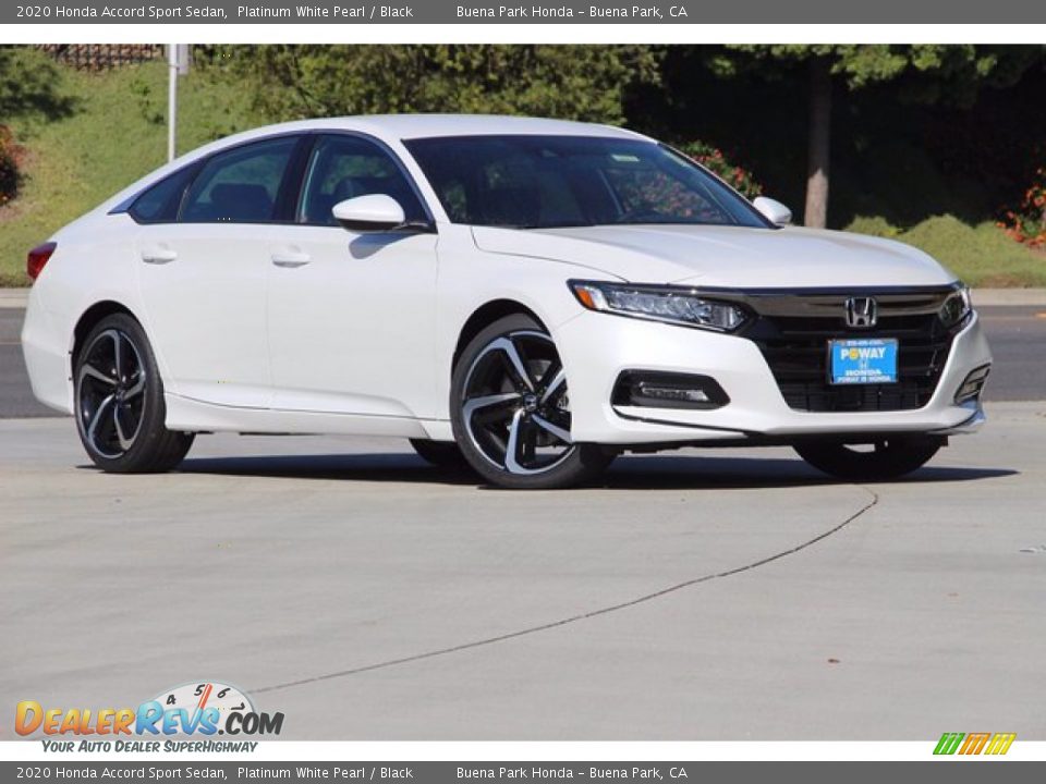 2020 Honda Accord Sport Sedan Platinum White Pearl / Black Photo #2