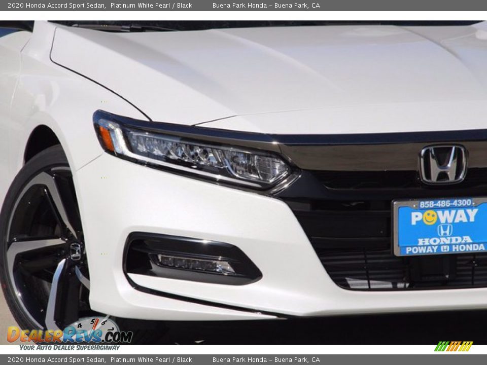 2020 Honda Accord Sport Sedan Platinum White Pearl / Black Photo #3