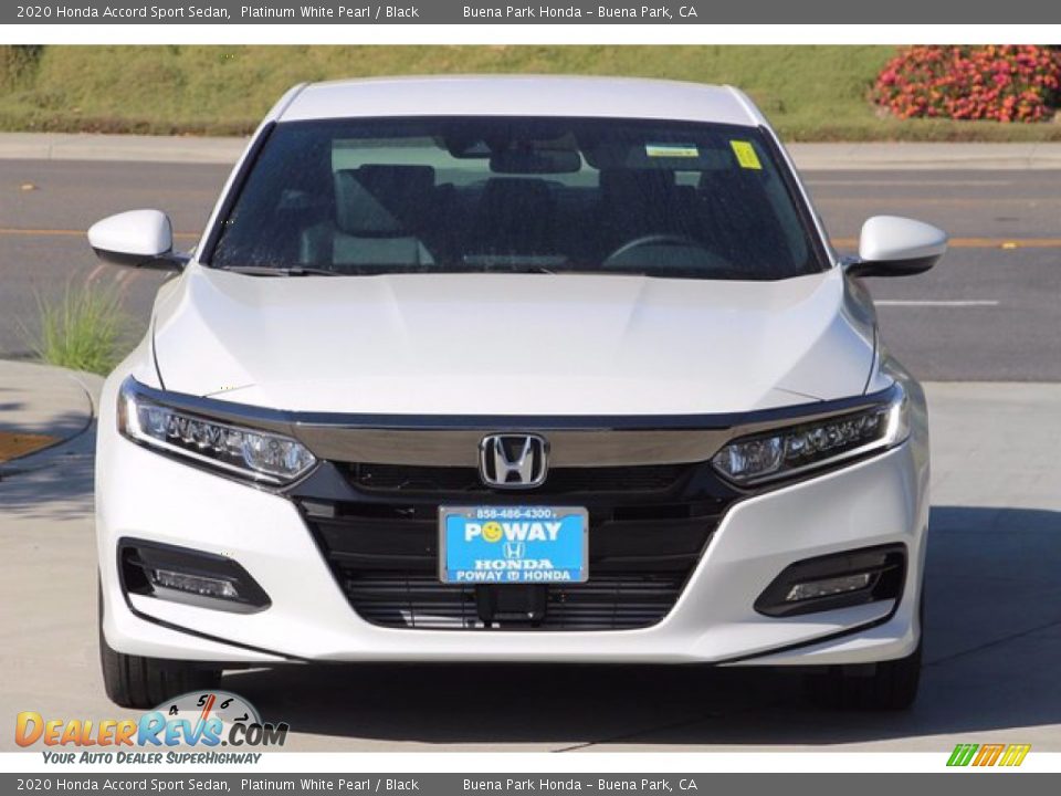 2020 Honda Accord Sport Sedan Platinum White Pearl / Black Photo #4