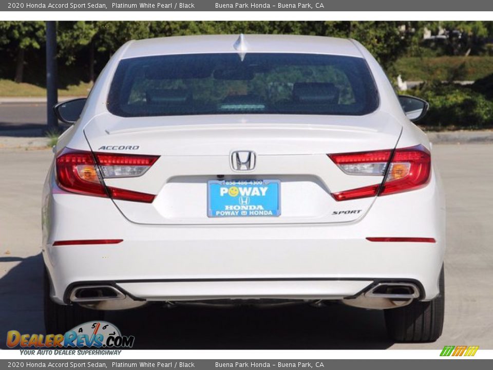 2020 Honda Accord Sport Sedan Platinum White Pearl / Black Photo #7