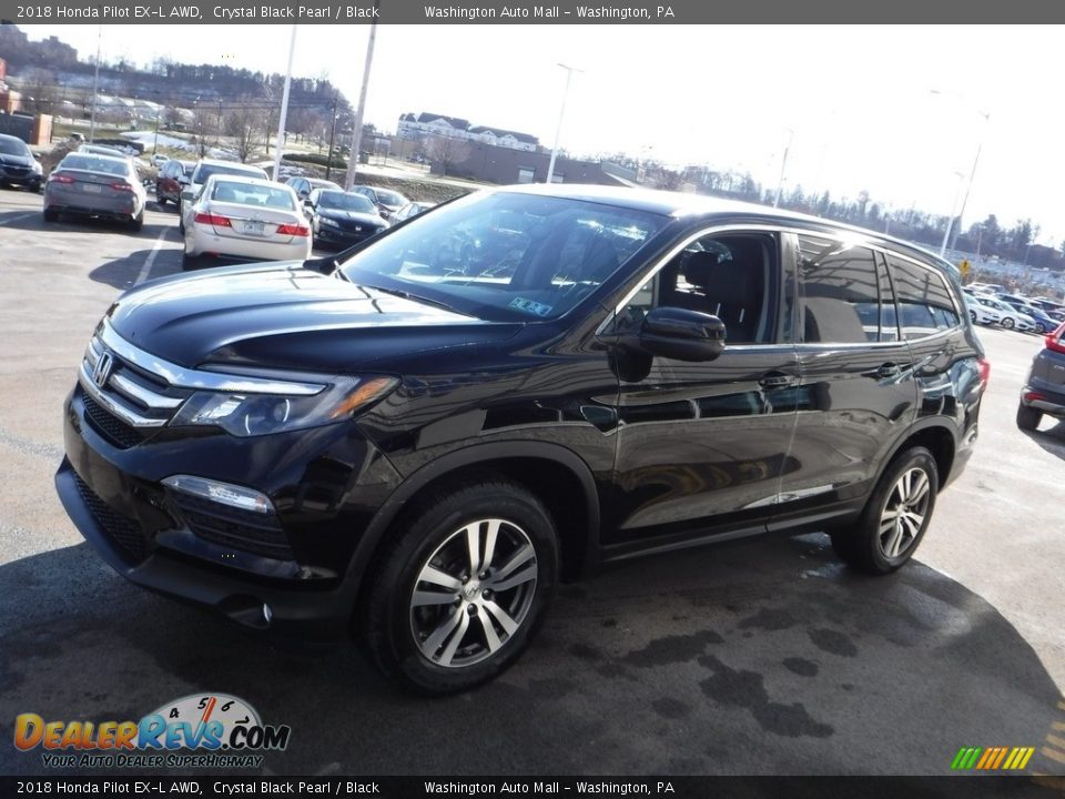 2018 Honda Pilot EX-L AWD Crystal Black Pearl / Black Photo #6