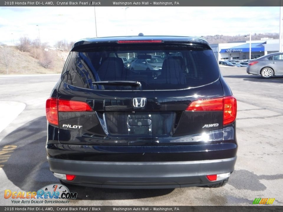 2018 Honda Pilot EX-L AWD Crystal Black Pearl / Black Photo #8