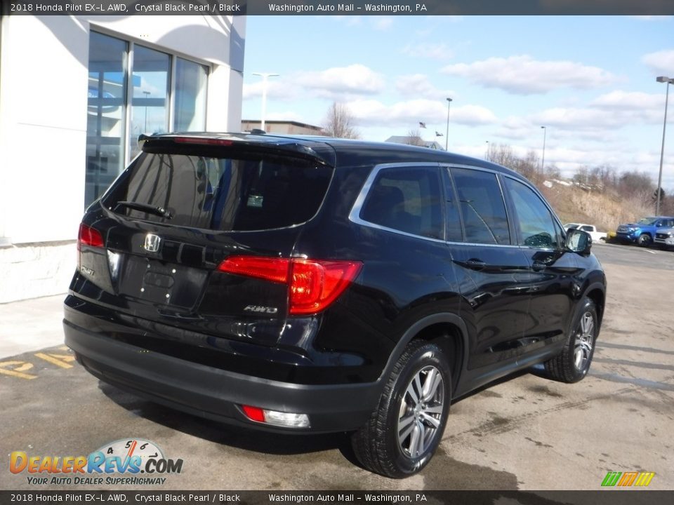 2018 Honda Pilot EX-L AWD Crystal Black Pearl / Black Photo #9