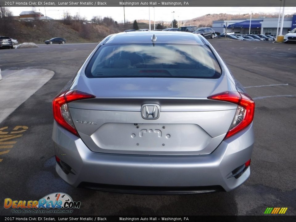 2017 Honda Civic EX Sedan Lunar Silver Metallic / Black Photo #8