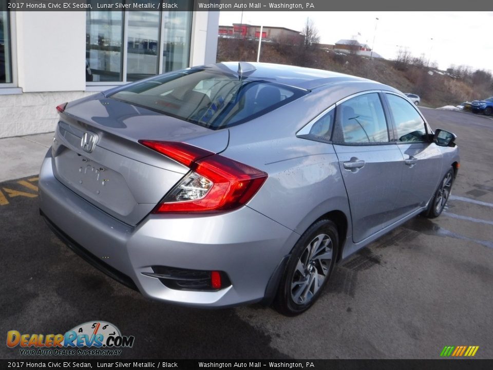 2017 Honda Civic EX Sedan Lunar Silver Metallic / Black Photo #9