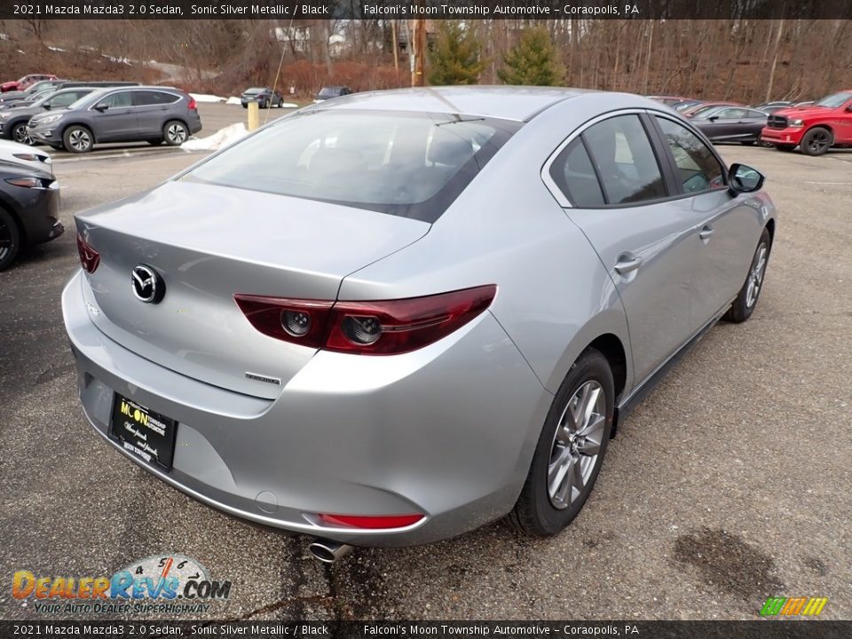 2021 Mazda Mazda3 2.0 Sedan Sonic Silver Metallic / Black Photo #2