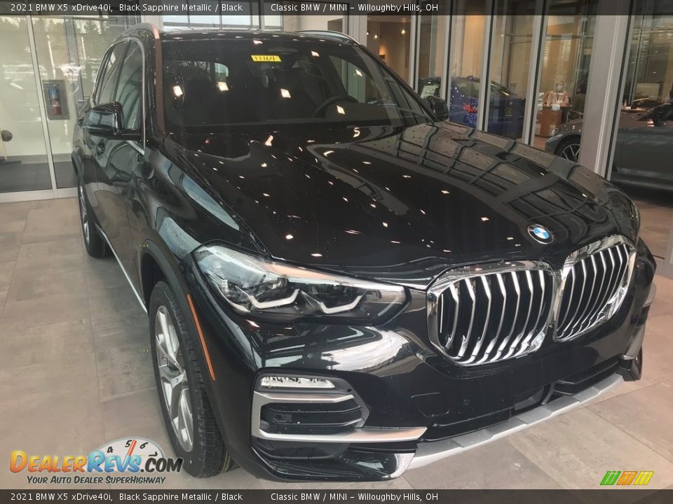 2021 BMW X5 xDrive40i Black Sapphire Metallic / Black Photo #1