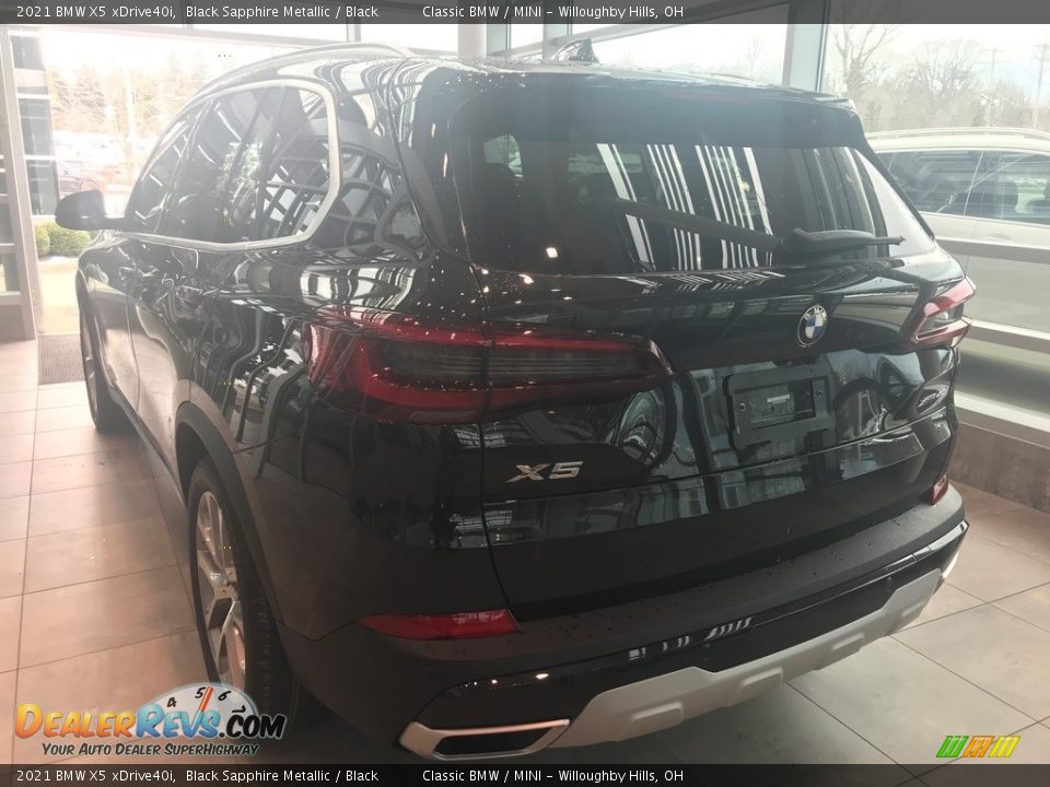 2021 BMW X5 xDrive40i Black Sapphire Metallic / Black Photo #2