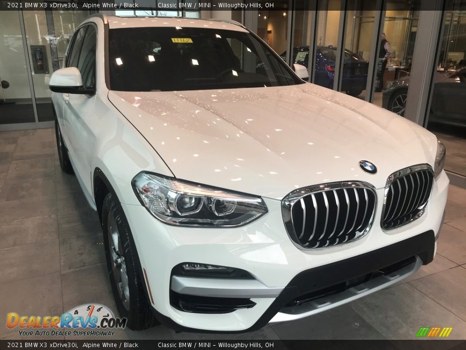 2021 BMW X3 xDrive30i Alpine White / Black Photo #1