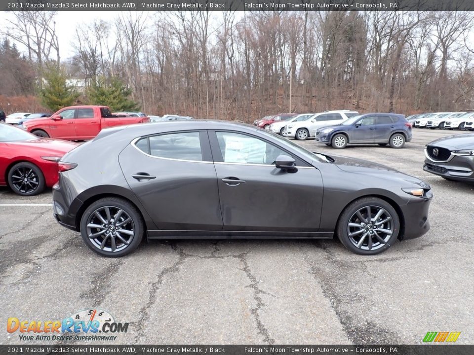 Machine Gray Metallic 2021 Mazda Mazda3 Select Hatchback AWD Photo #1