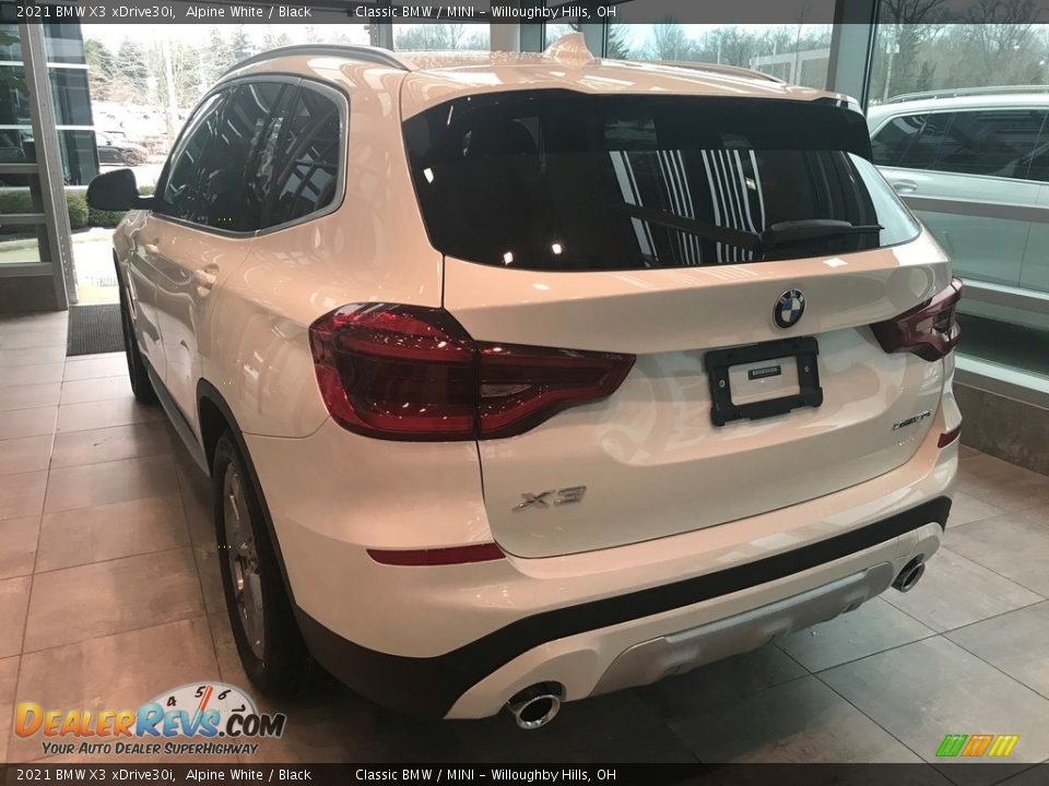 2021 BMW X3 xDrive30i Alpine White / Black Photo #2