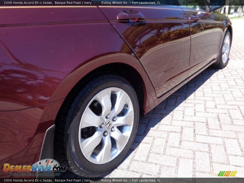 2008 Honda Accord EX-L Sedan Basque Red Pearl / Ivory Photo #17
