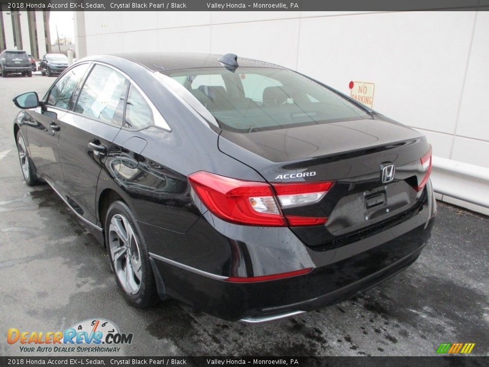 2018 Honda Accord EX-L Sedan Crystal Black Pearl / Black Photo #3