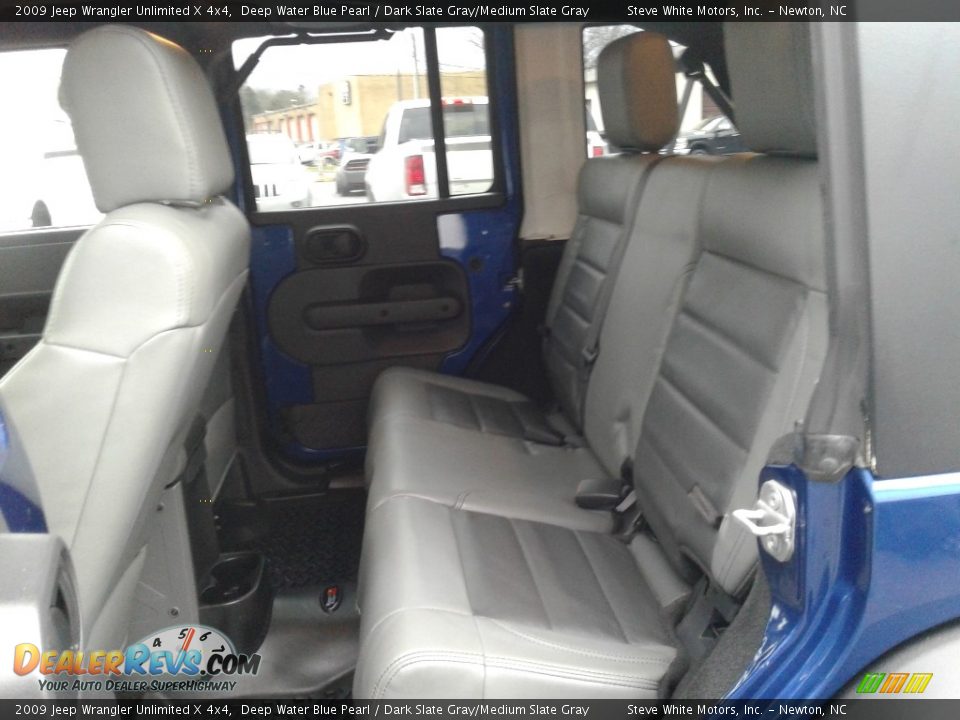 2009 Jeep Wrangler Unlimited X 4x4 Deep Water Blue Pearl / Dark Slate Gray/Medium Slate Gray Photo #12
