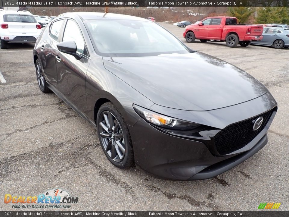 2021 Mazda Mazda3 Select Hatchback AWD Machine Gray Metallic / Black Photo #3