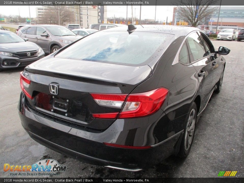 2018 Honda Accord EX-L Sedan Crystal Black Pearl / Black Photo #5