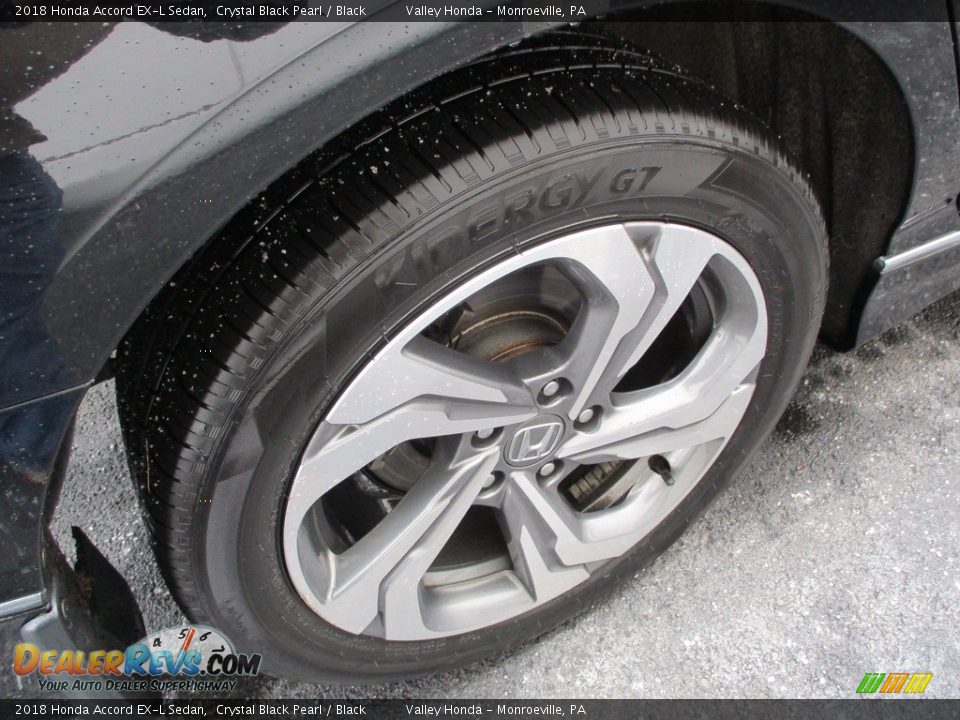 2018 Honda Accord EX-L Sedan Crystal Black Pearl / Black Photo #6