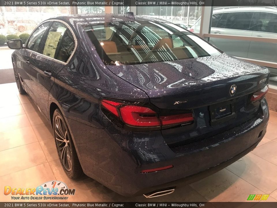 2021 BMW 5 Series 530i xDrive Sedan Phytonic Blue Metallic / Cognac Photo #2