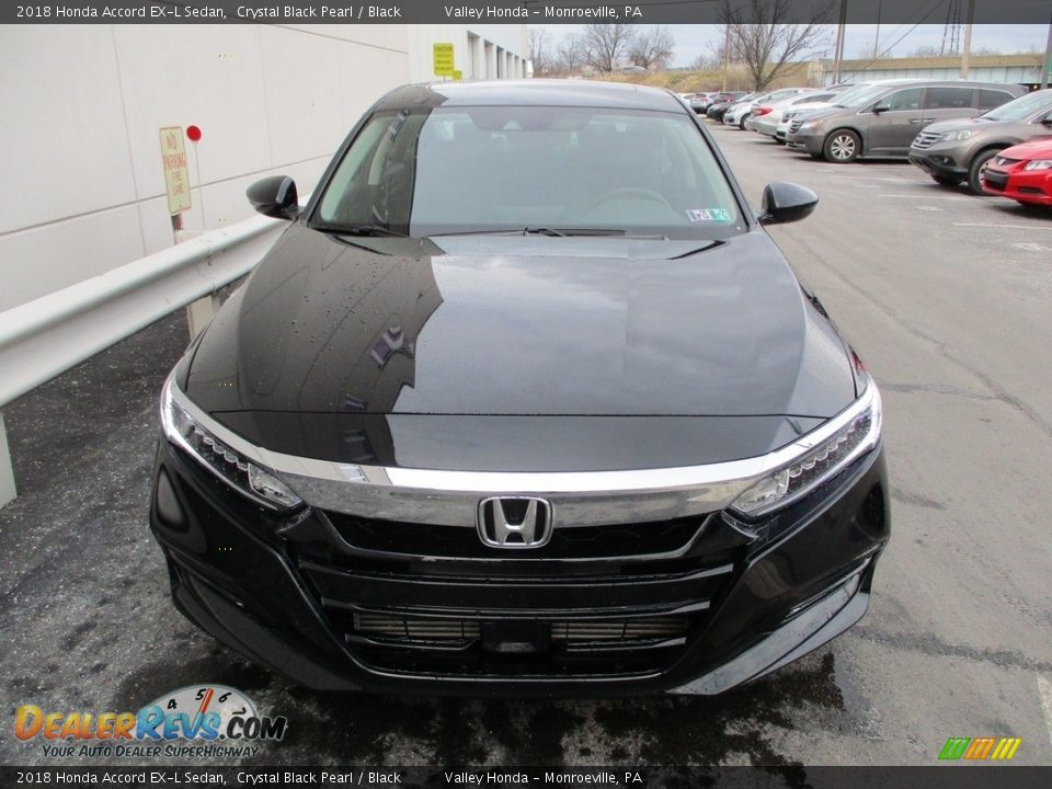 2018 Honda Accord EX-L Sedan Crystal Black Pearl / Black Photo #8