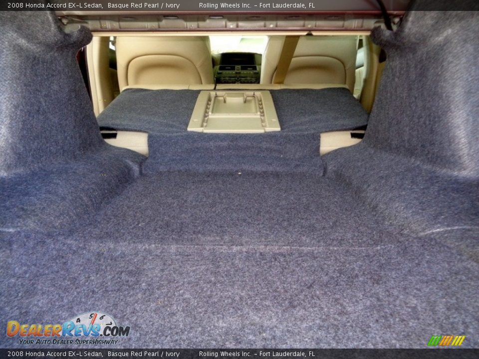 2008 Honda Accord EX-L Sedan Basque Red Pearl / Ivory Photo #24