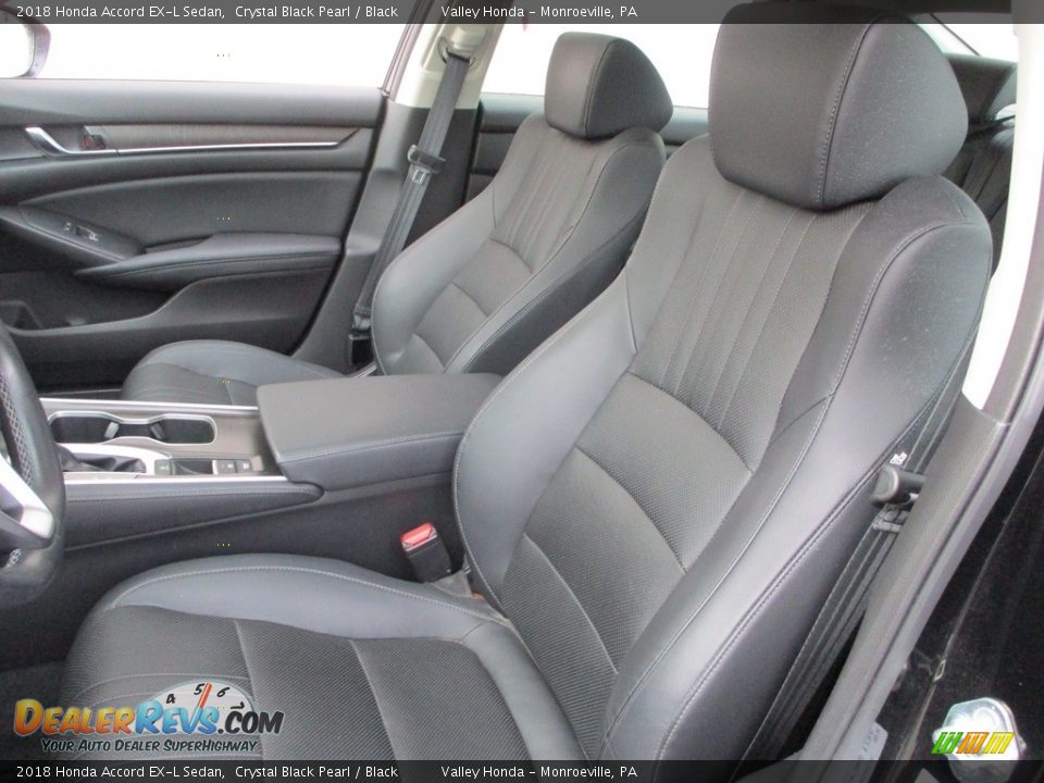 2018 Honda Accord EX-L Sedan Crystal Black Pearl / Black Photo #11