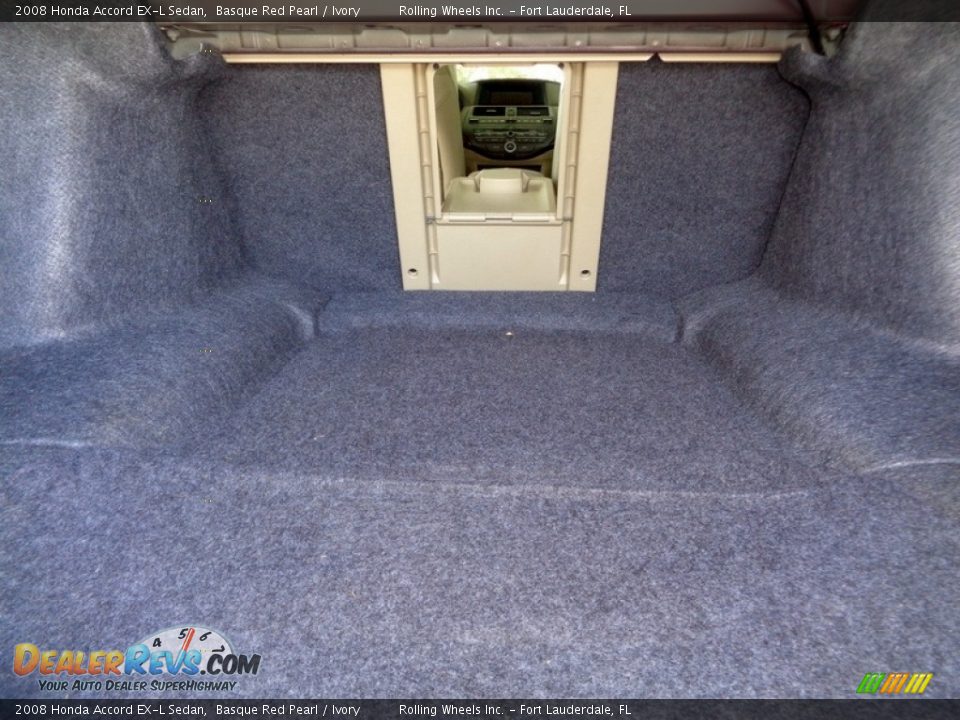 2008 Honda Accord EX-L Sedan Basque Red Pearl / Ivory Photo #26