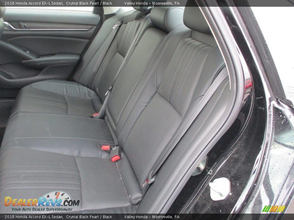 2018 Honda Accord EX-L Sedan Crystal Black Pearl / Black Photo #12