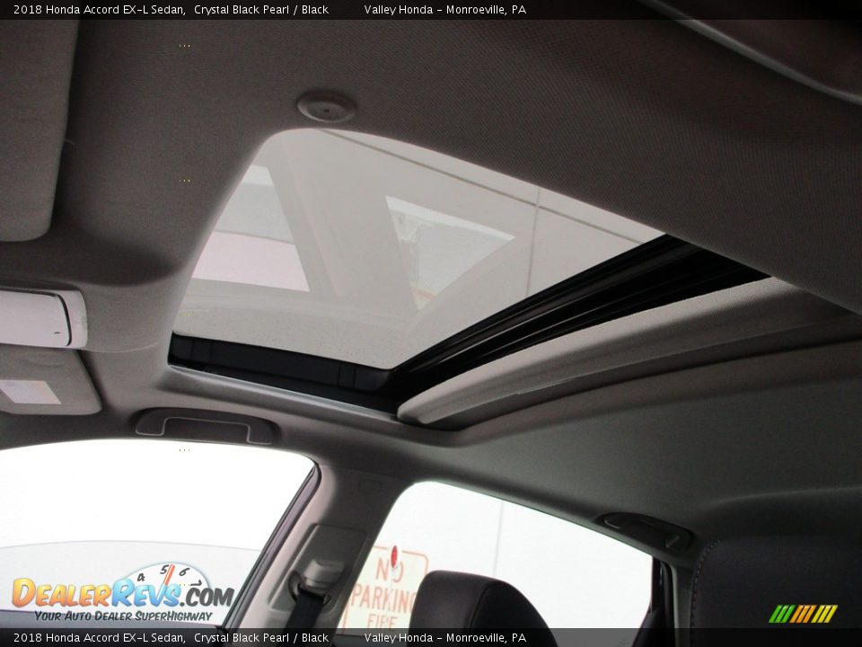 2018 Honda Accord EX-L Sedan Crystal Black Pearl / Black Photo #13