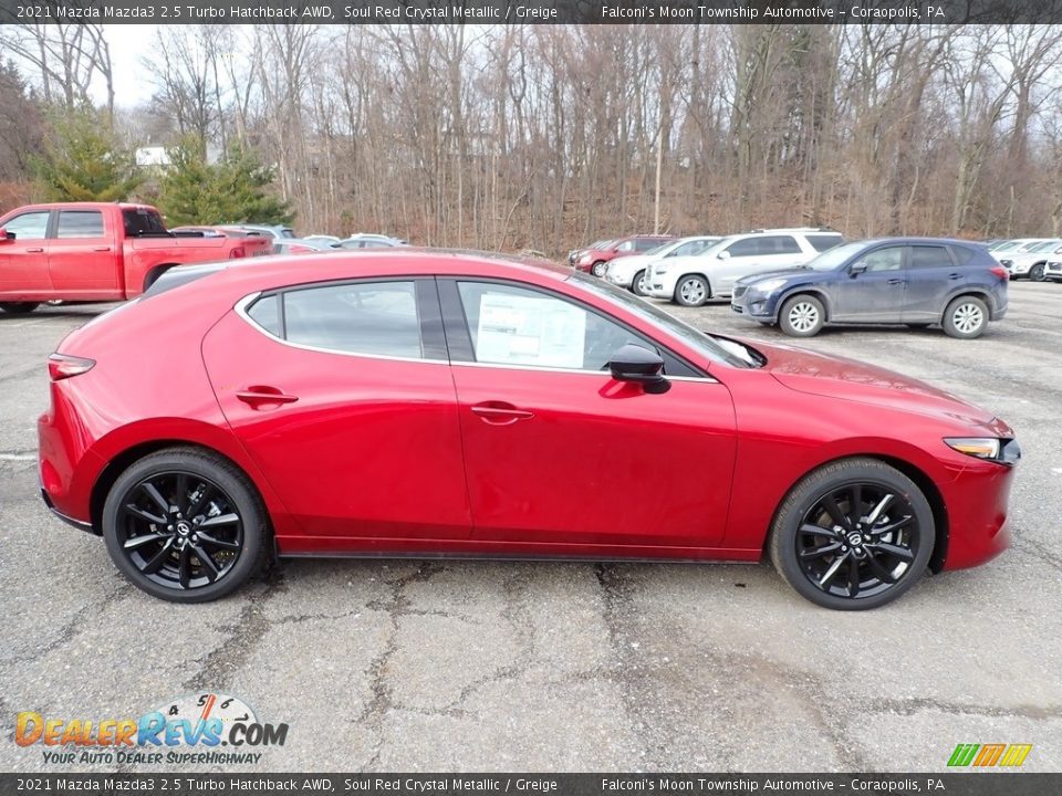 Soul Red Crystal Metallic 2021 Mazda Mazda3 2.5 Turbo Hatchback AWD Photo #1