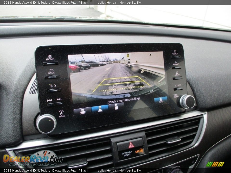 2018 Honda Accord EX-L Sedan Crystal Black Pearl / Black Photo #16