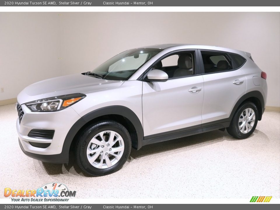 Stellar Silver 2020 Hyundai Tucson SE AWD Photo #3