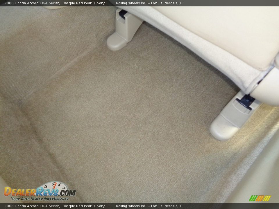 2008 Honda Accord EX-L Sedan Basque Red Pearl / Ivory Photo #32