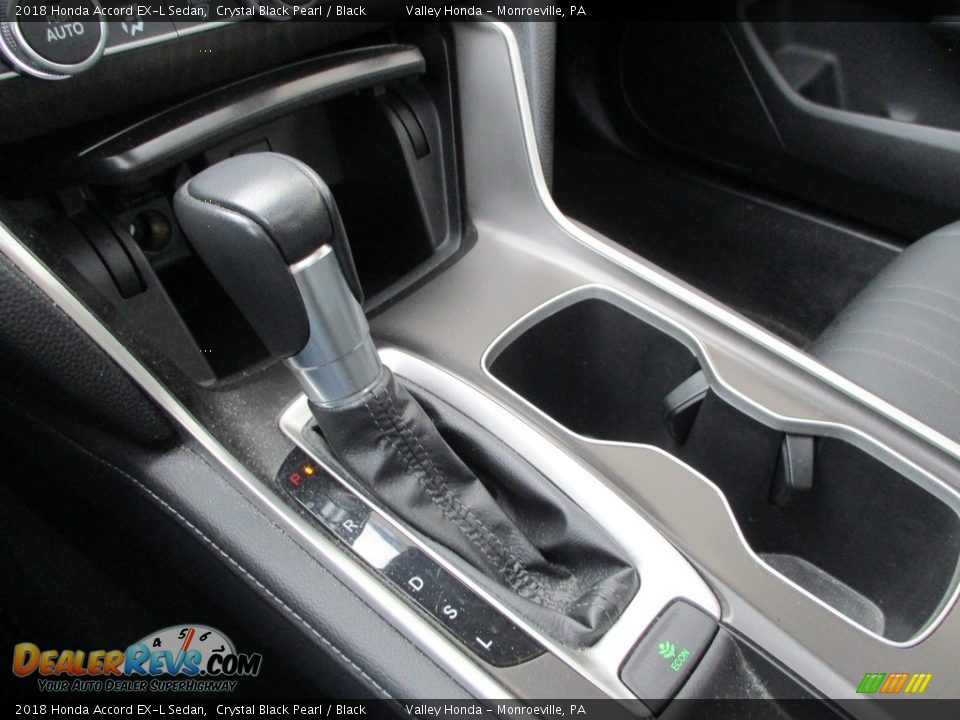 2018 Honda Accord EX-L Sedan Crystal Black Pearl / Black Photo #17