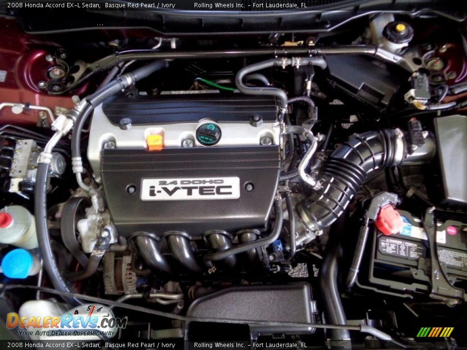 2008 Honda Accord EX-L Sedan Basque Red Pearl / Ivory Photo #34