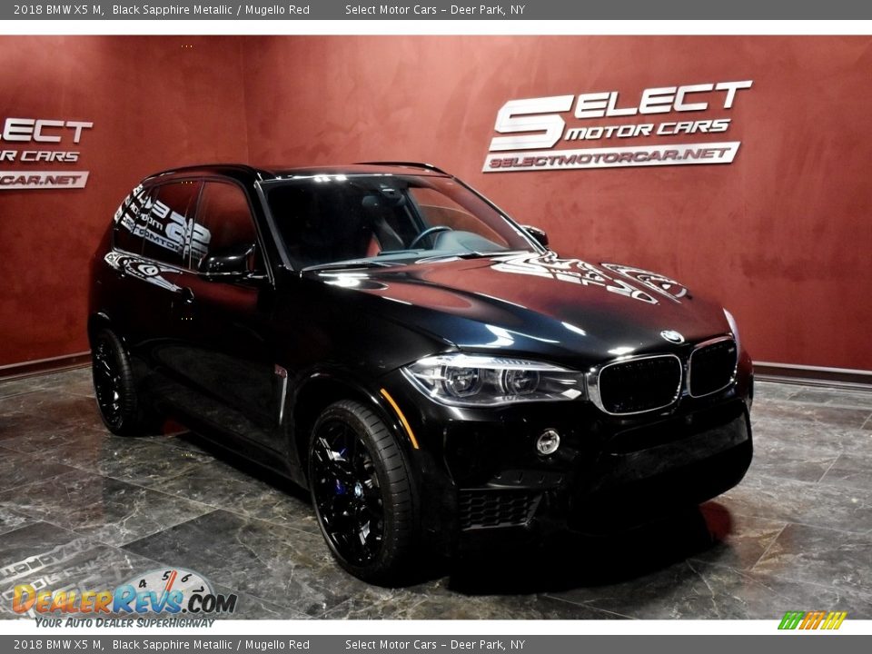 2018 BMW X5 M Black Sapphire Metallic / Mugello Red Photo #3