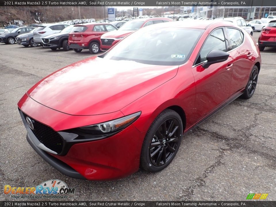 Front 3/4 View of 2021 Mazda Mazda3 2.5 Turbo Hatchback AWD Photo #5