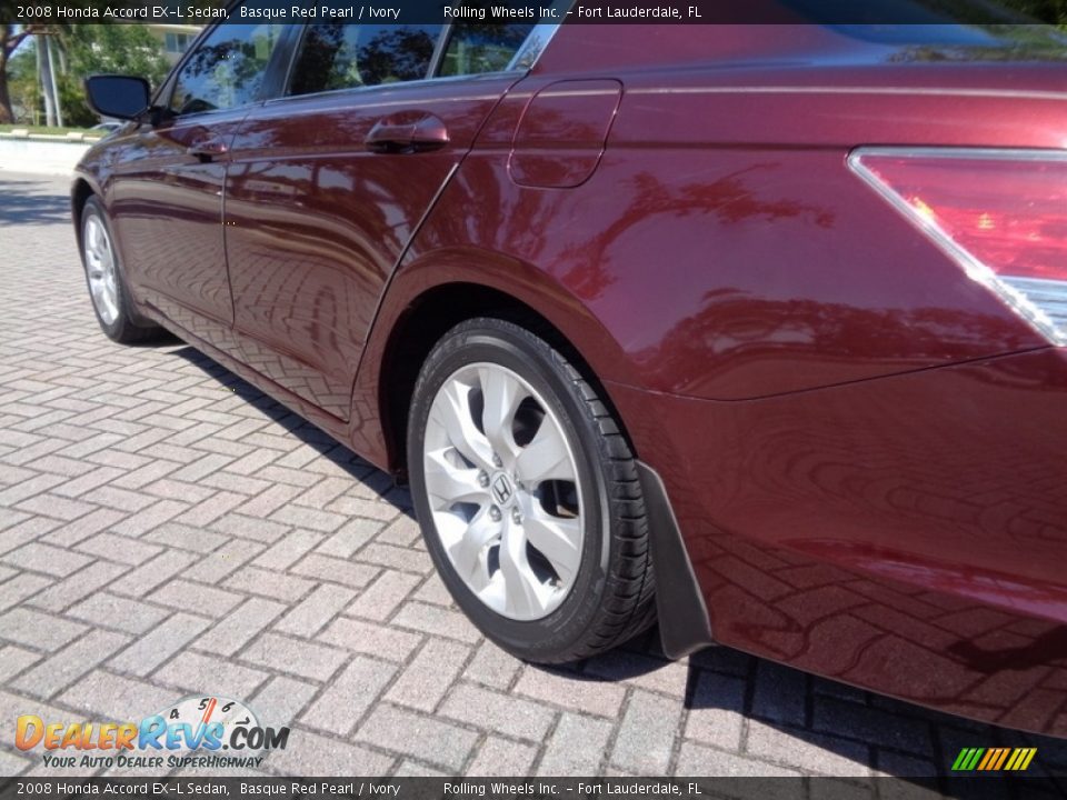 2008 Honda Accord EX-L Sedan Basque Red Pearl / Ivory Photo #36