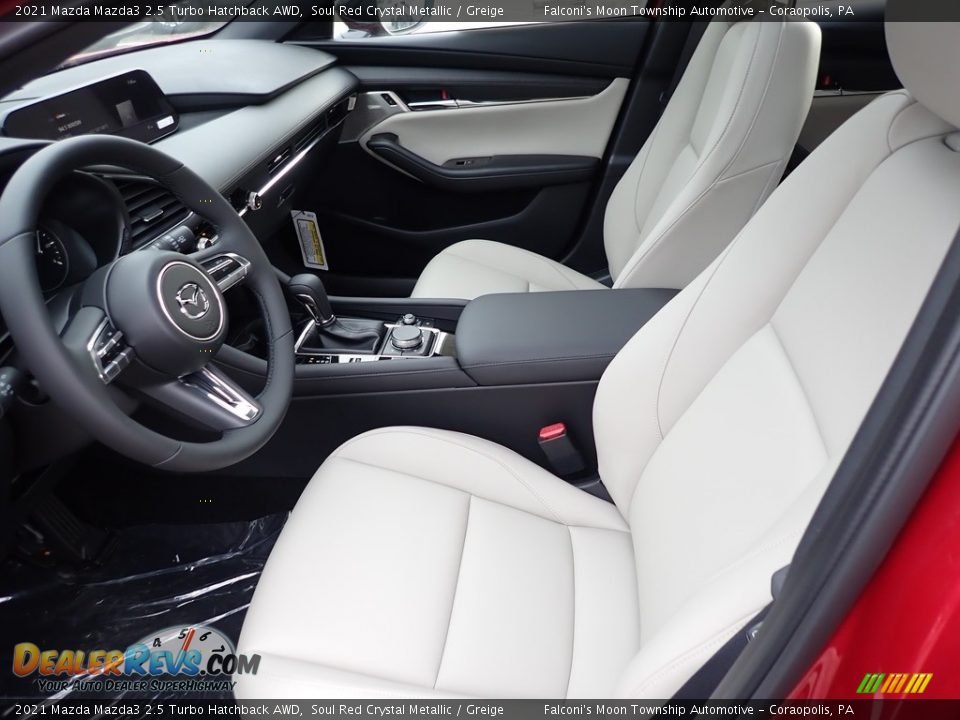 Front Seat of 2021 Mazda Mazda3 2.5 Turbo Hatchback AWD Photo #9