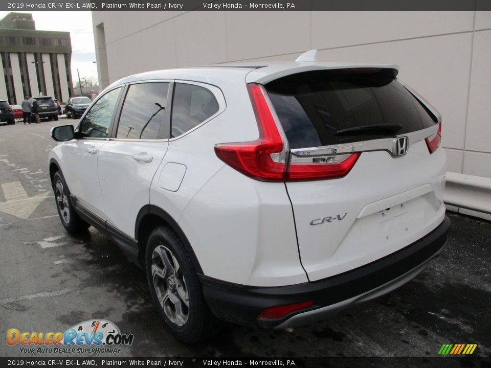 2019 Honda CR-V EX-L AWD Platinum White Pearl / Ivory Photo #3