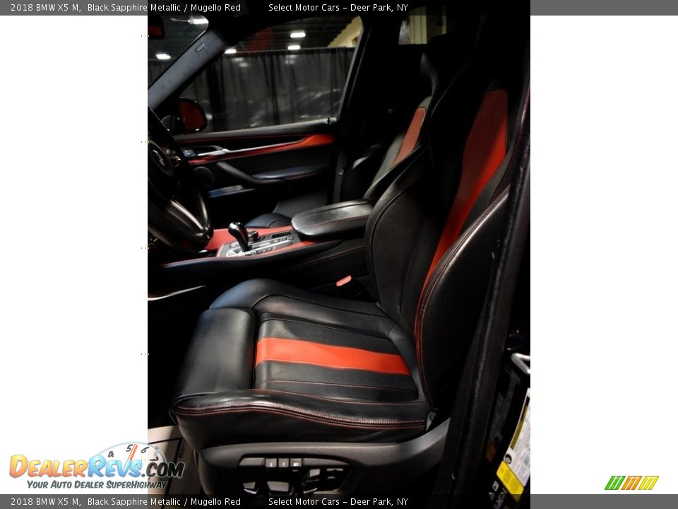 2018 BMW X5 M Black Sapphire Metallic / Mugello Red Photo #10