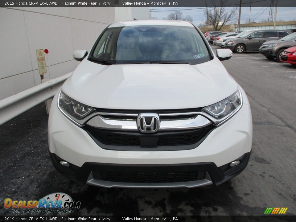 2019 Honda CR-V EX-L AWD Platinum White Pearl / Ivory Photo #8