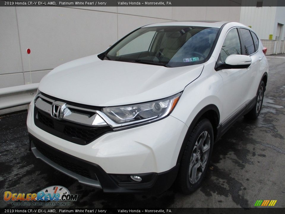 2019 Honda CR-V EX-L AWD Platinum White Pearl / Ivory Photo #9