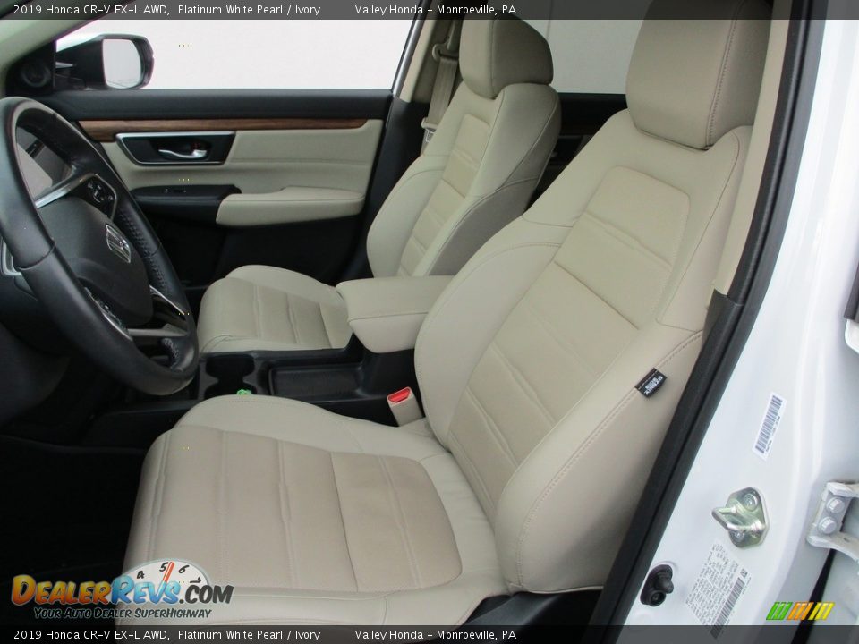 2019 Honda CR-V EX-L AWD Platinum White Pearl / Ivory Photo #11