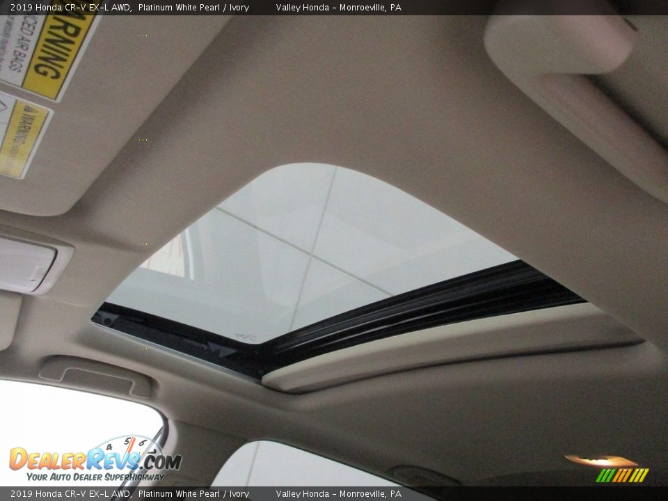 2019 Honda CR-V EX-L AWD Platinum White Pearl / Ivory Photo #13