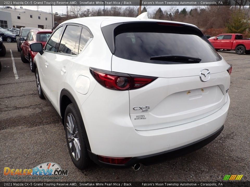 2021 Mazda CX-5 Grand Touring Reserve AWD Snowflake White Pearl Mica / Black Photo #6