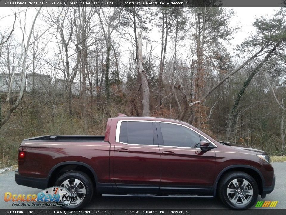 Deep Scarlet Pearl 2019 Honda Ridgeline RTL-T AWD Photo #5