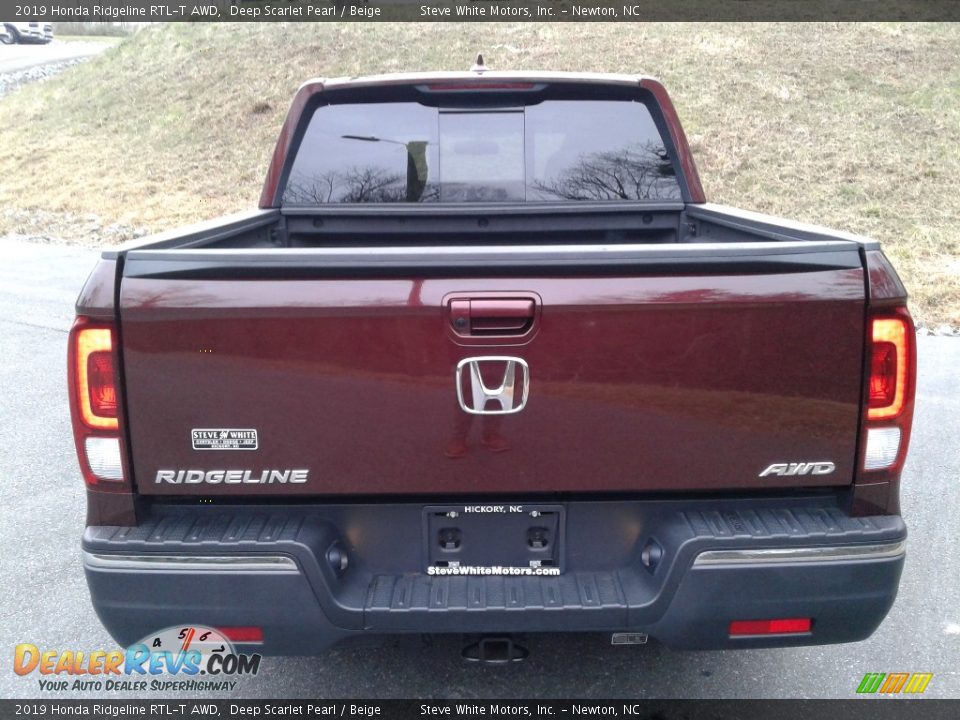 2019 Honda Ridgeline RTL-T AWD Deep Scarlet Pearl / Beige Photo #7