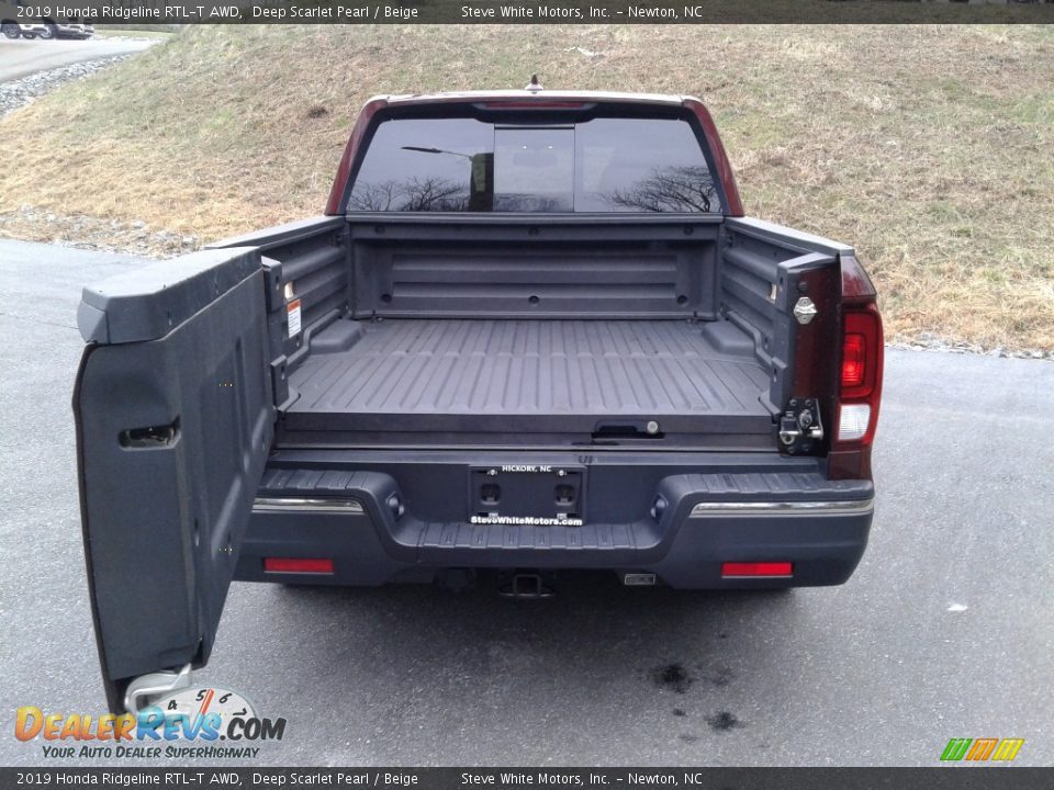 2019 Honda Ridgeline RTL-T AWD Deep Scarlet Pearl / Beige Photo #9